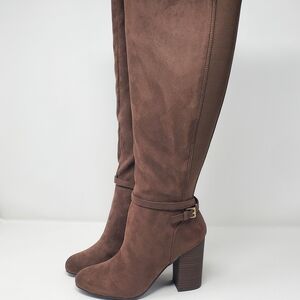 LC Lauren Conrad Brown Heeled Boots